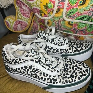 Vans Leopard Print Sneakers